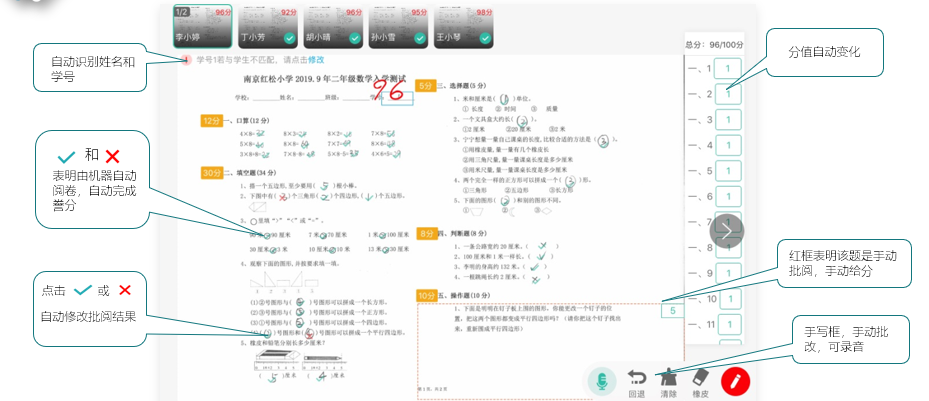 ai自动批阅与自动誊分